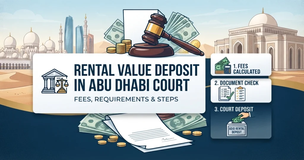 Rental Value Deposit in Abu Dhabi Court: Requirements, Fees and Steps