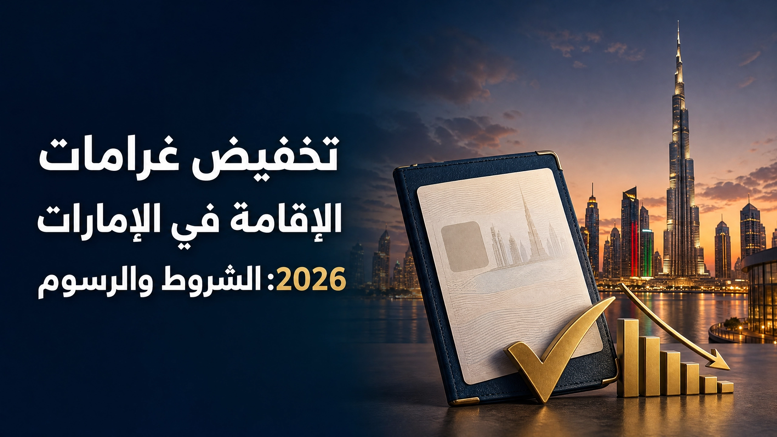 تخفيض غرامات الإقامة في الإمارات: الشروط والمستندات والرسوم 2026