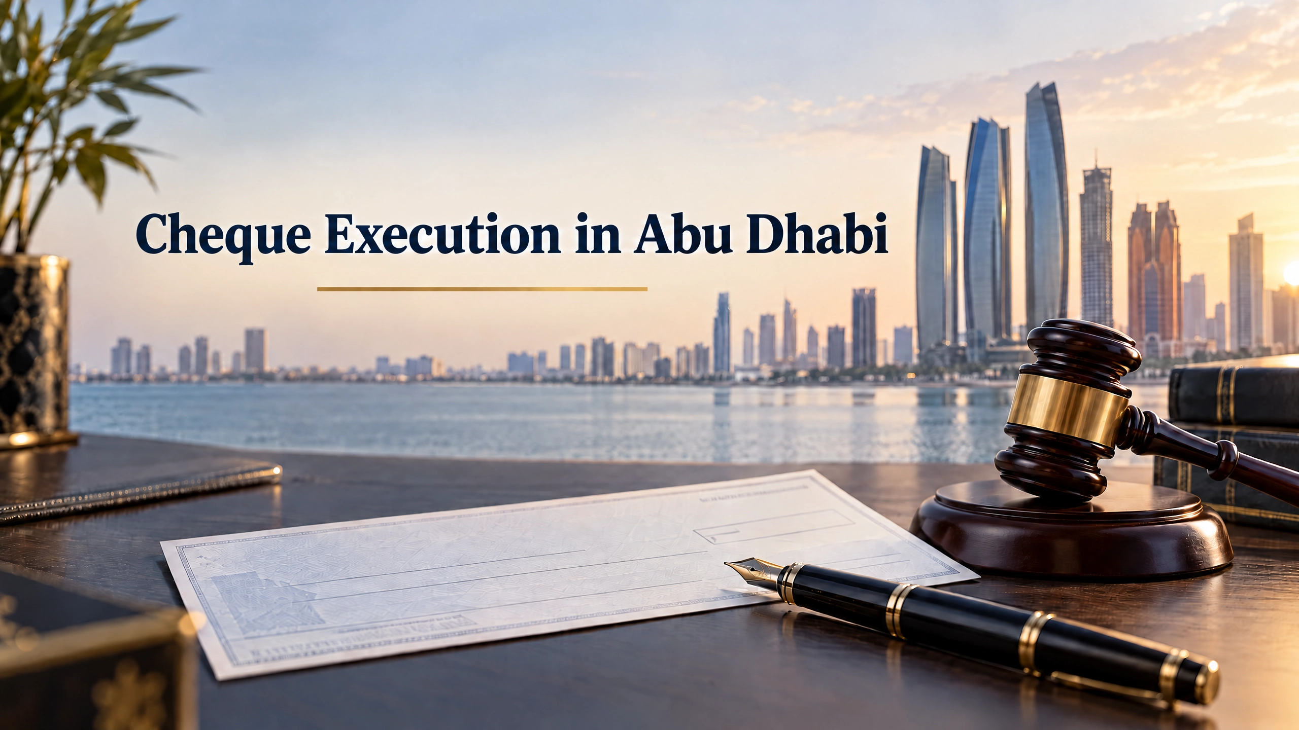 Cheque Execution in Abu Dhabi 2026: Steps and Documents