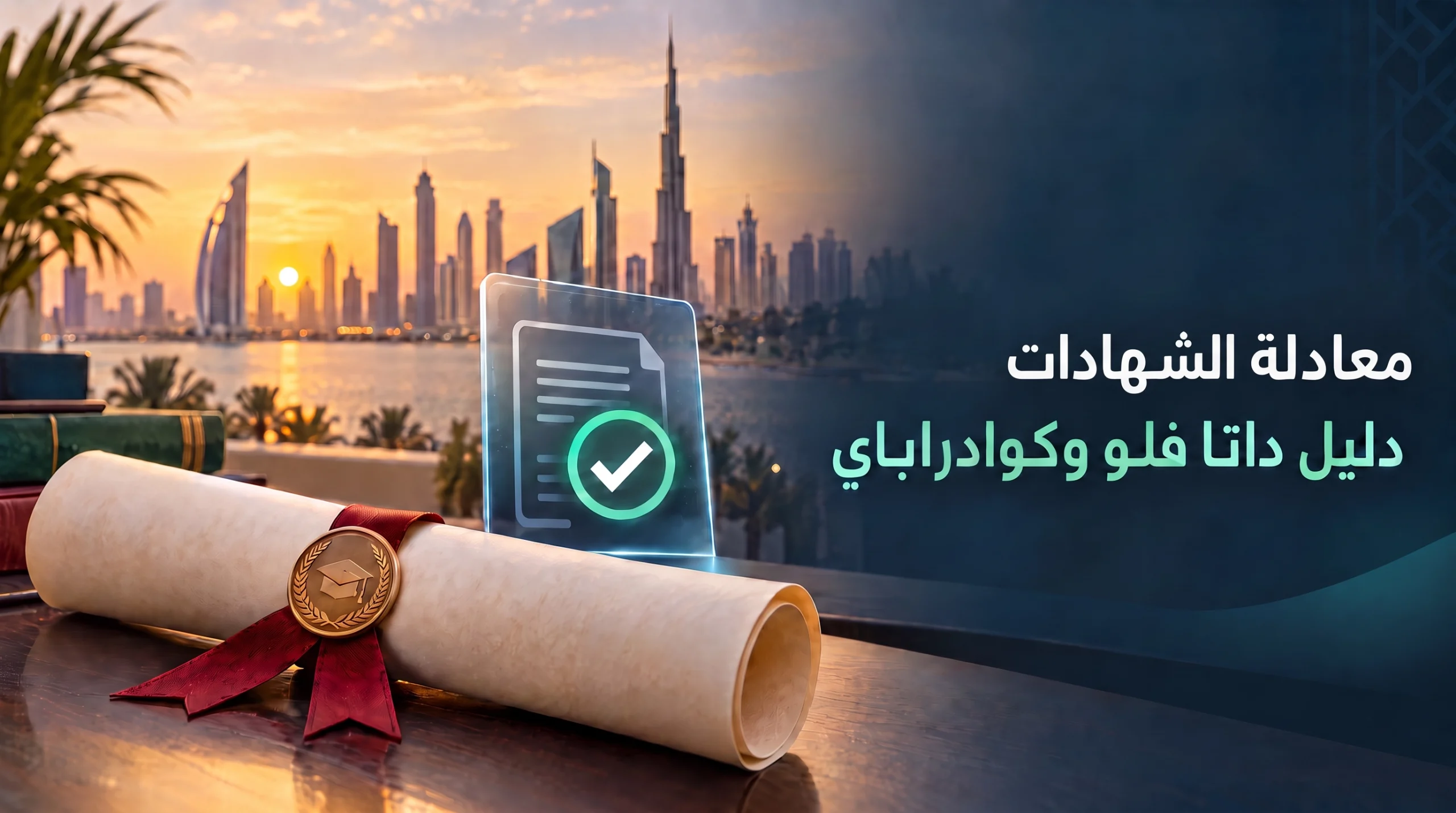 معادلة الشهادات في الإمارات (الاعتراف بالشهادات الجامعية): دليل داتا فلو وكوادراباي